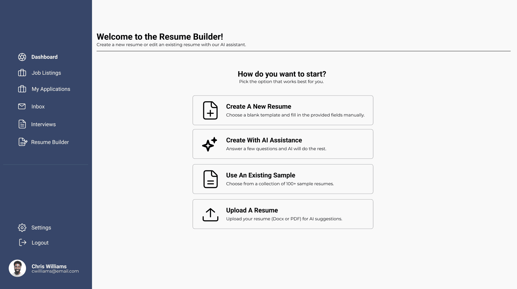 resume builder